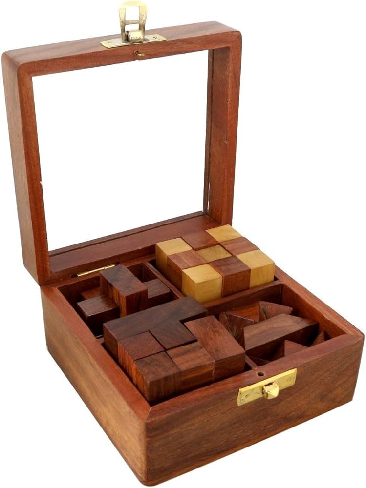 Wooden Puzzle (Set of 4)