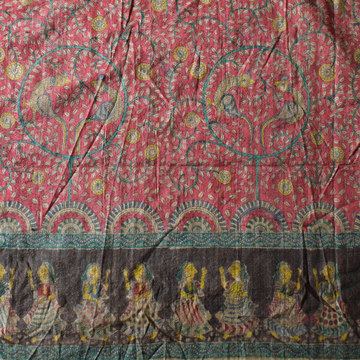 ‘Sangita Mata Ni Pachedi Tussar Silk Saree
