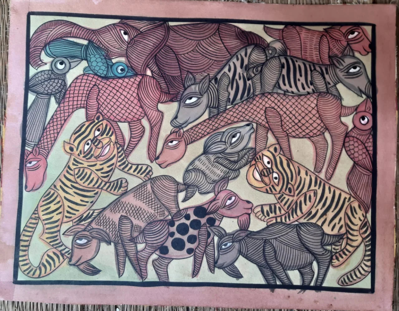 Bengal Pattachitra Animal Painting
