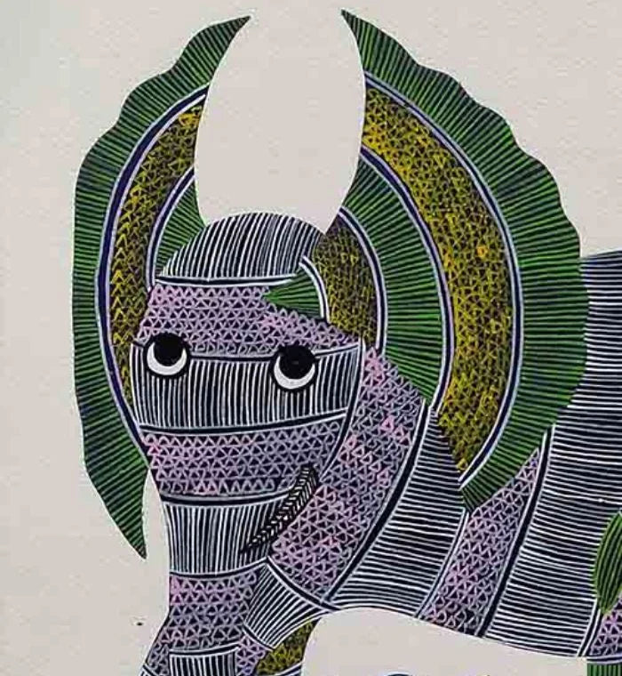 Gaj Gond Painting