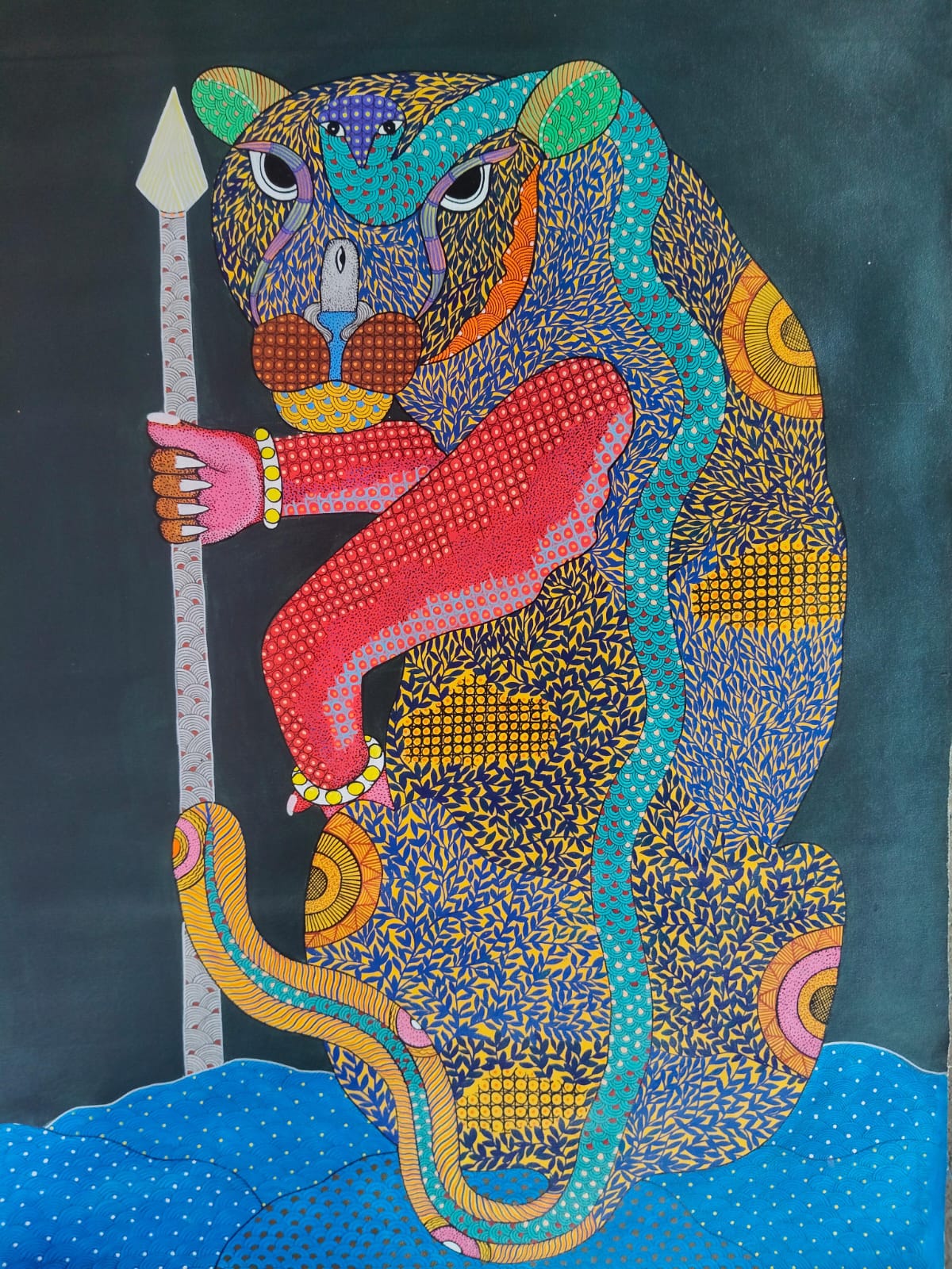 Ruler | Gond Art Painting