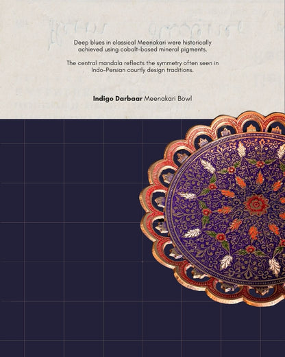 The Indigo Darbaar | Meenakari Bowl