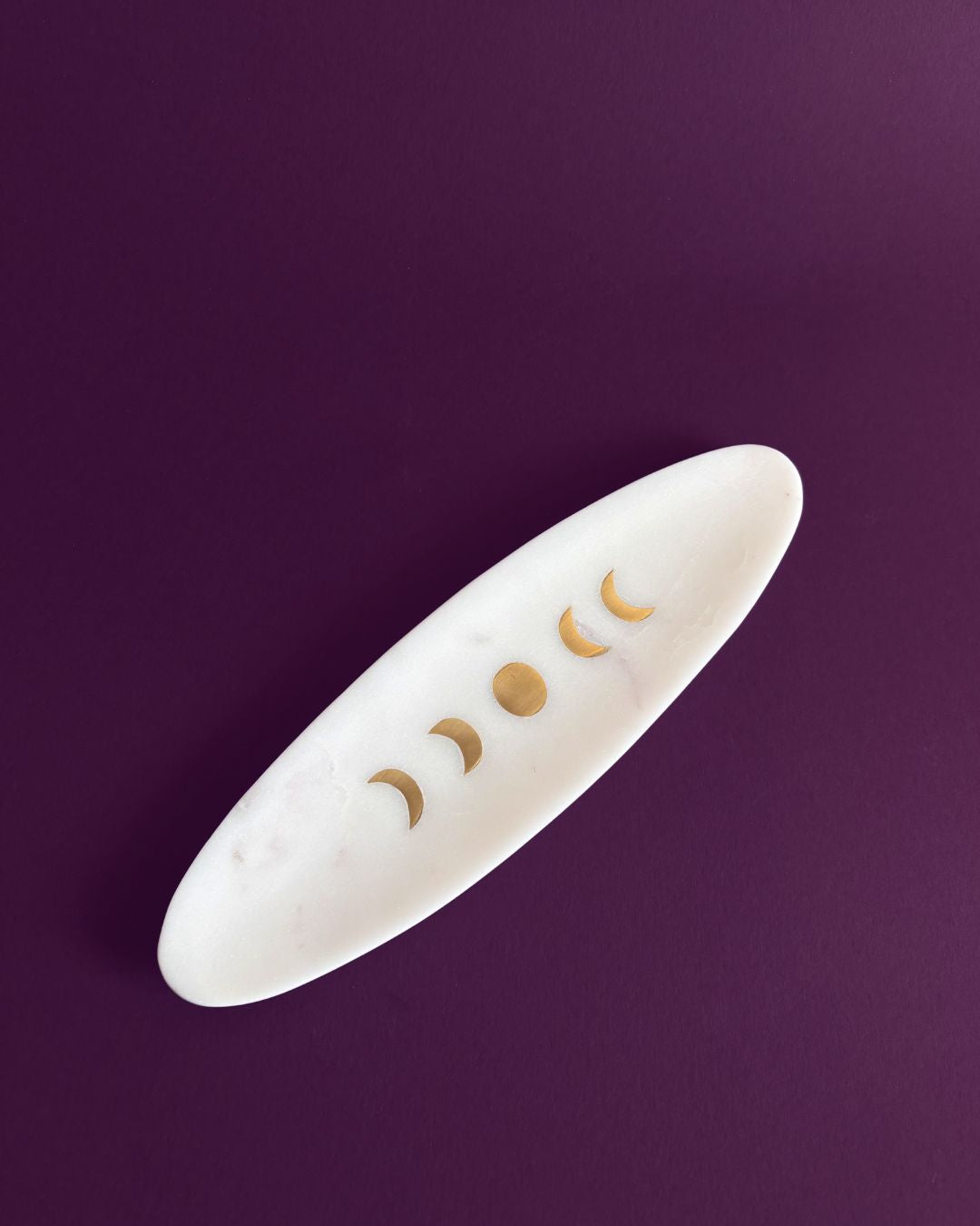Chand Platter | Handcrafted Minimal Brass Inlay Tray