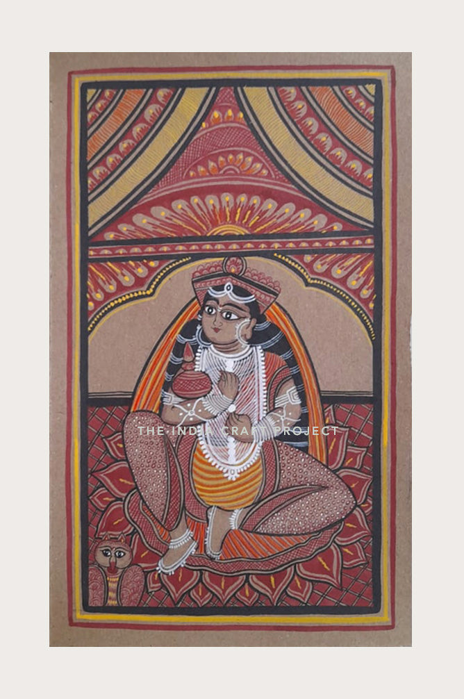 Bengal Pattachitra |Goddess Laxmi Painting