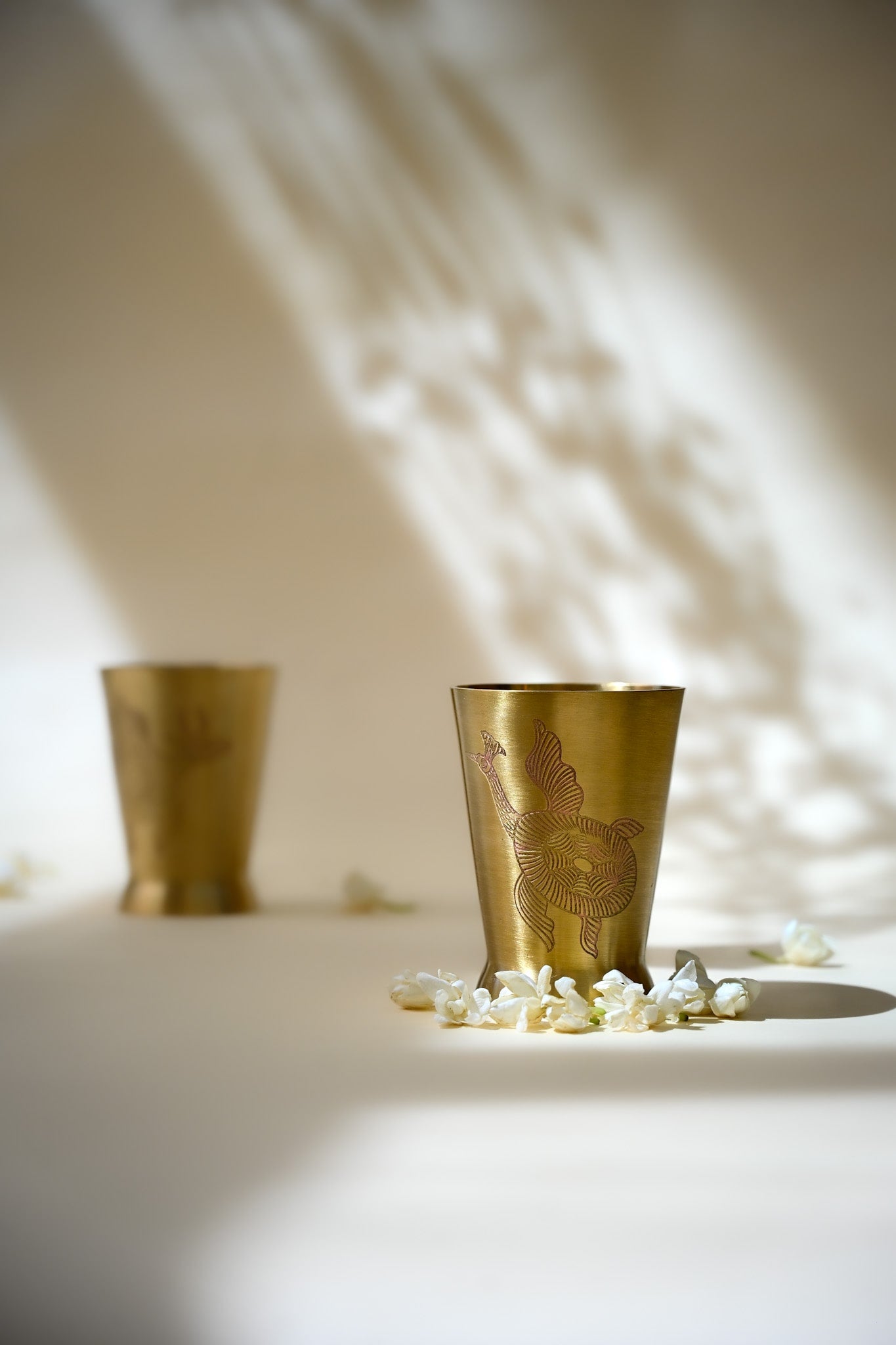 Gond Gift Box | Set of 2 | Handcrafted Brass Glasses