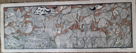 Bengal Pattachitra Animal Painting