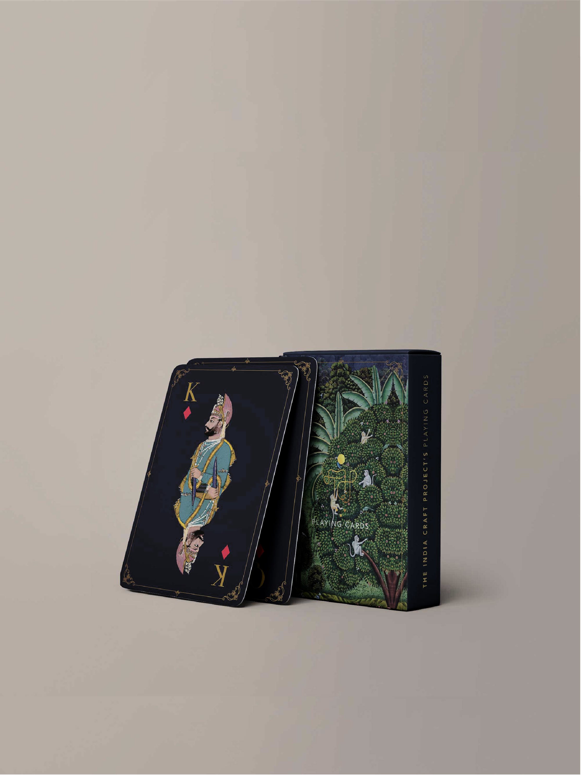 TICP Dark Eco-Friendly Playing Cards | Premium Rajasthani Miniature Ar ...