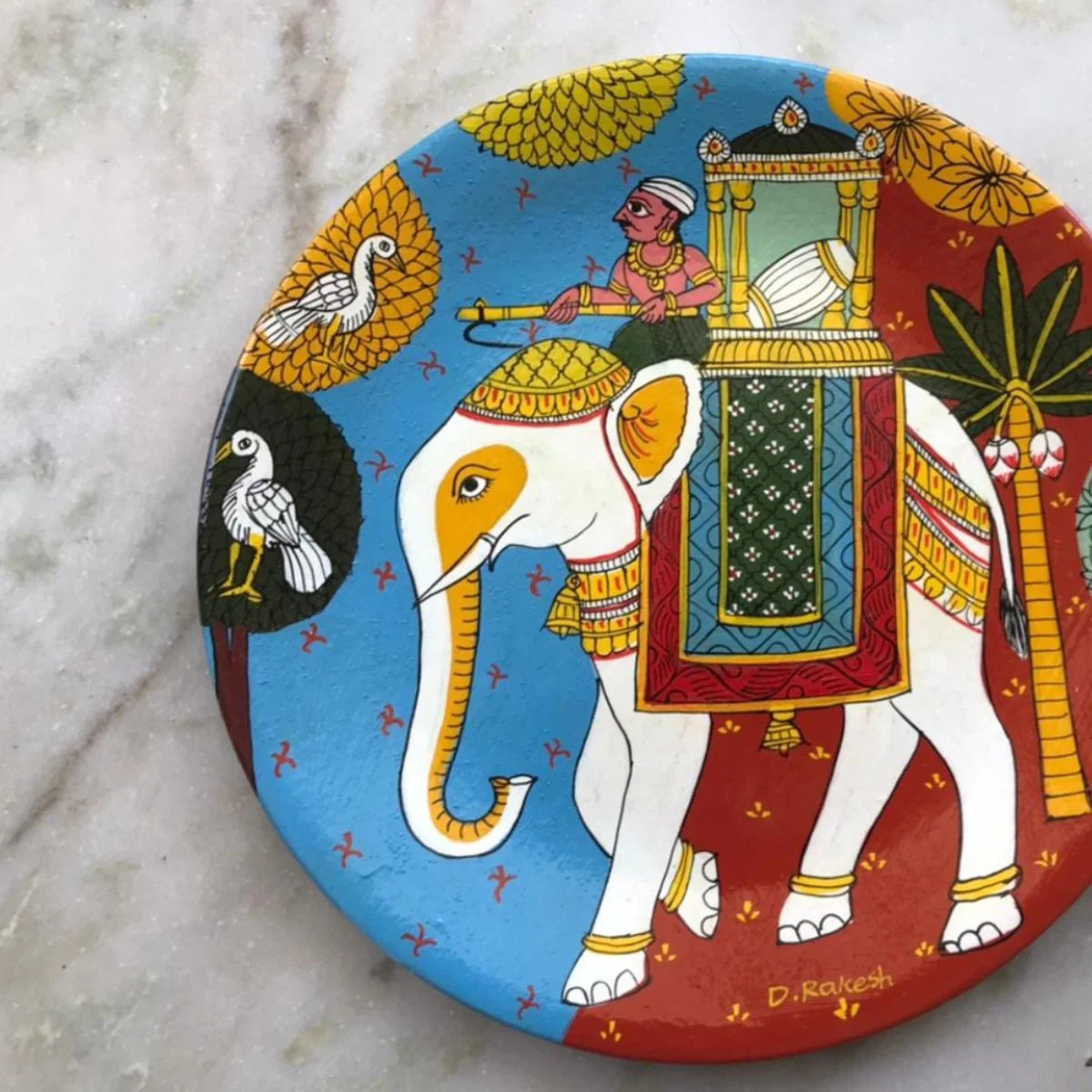 ‘Dol’ Cheriyal Hand Painted Plate