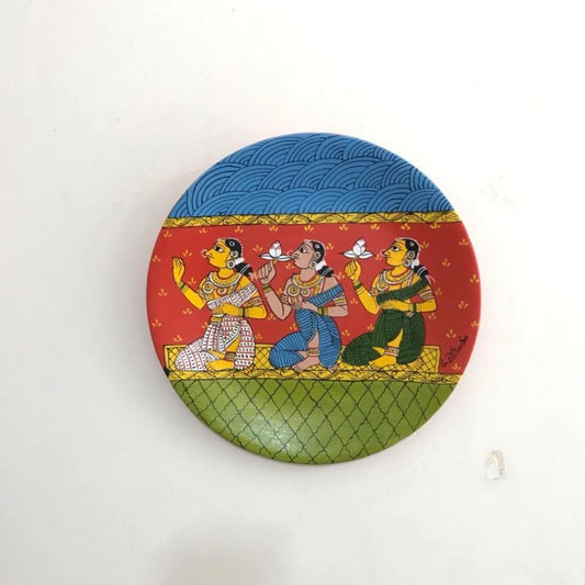 ‘Sakhi’ Cheriyal Hand Painted Plate