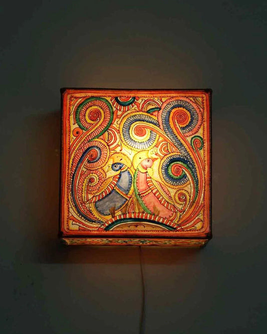 ‘Chhaya’ Handpainted Tholu Wall Lamp