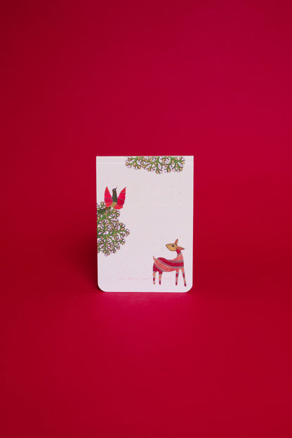 Arth Notepad | Courtship in Bloom | Gond Art