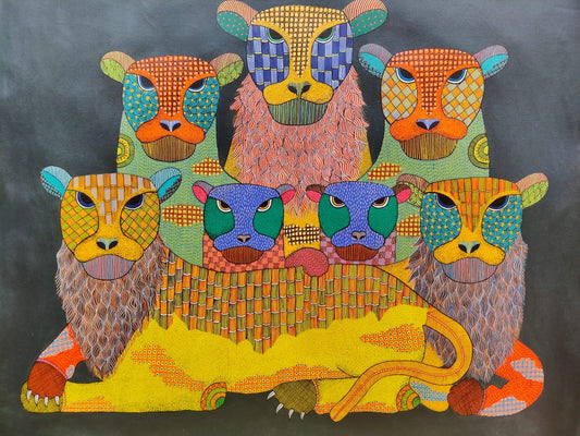 Familial | Gond Art Painting