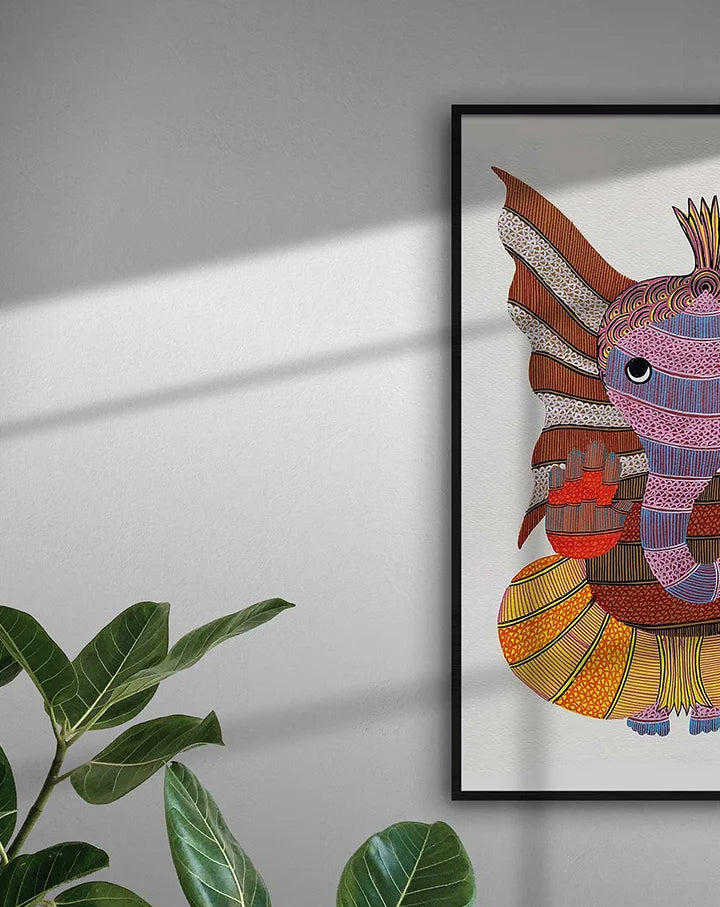 ‘Ganapti’ Gond Painting