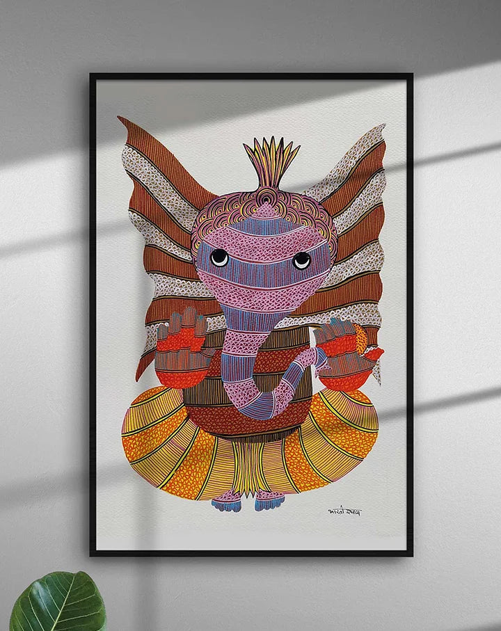 ‘Ganapti’ Gond Painting