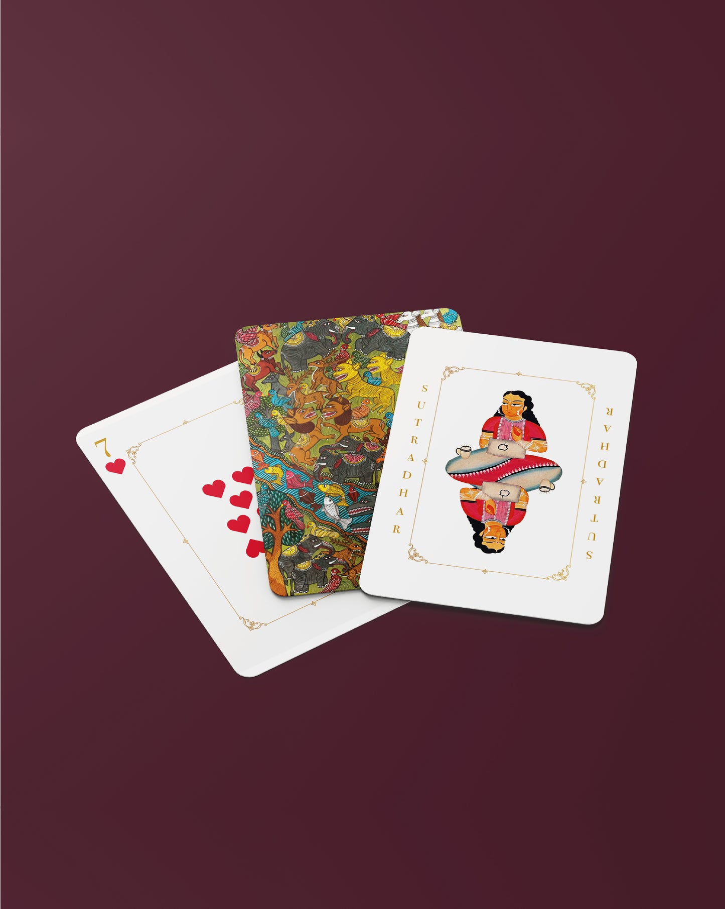 Kalighat Art Playing Cards | Collectible Indian Art Deck | PRE-ORDER