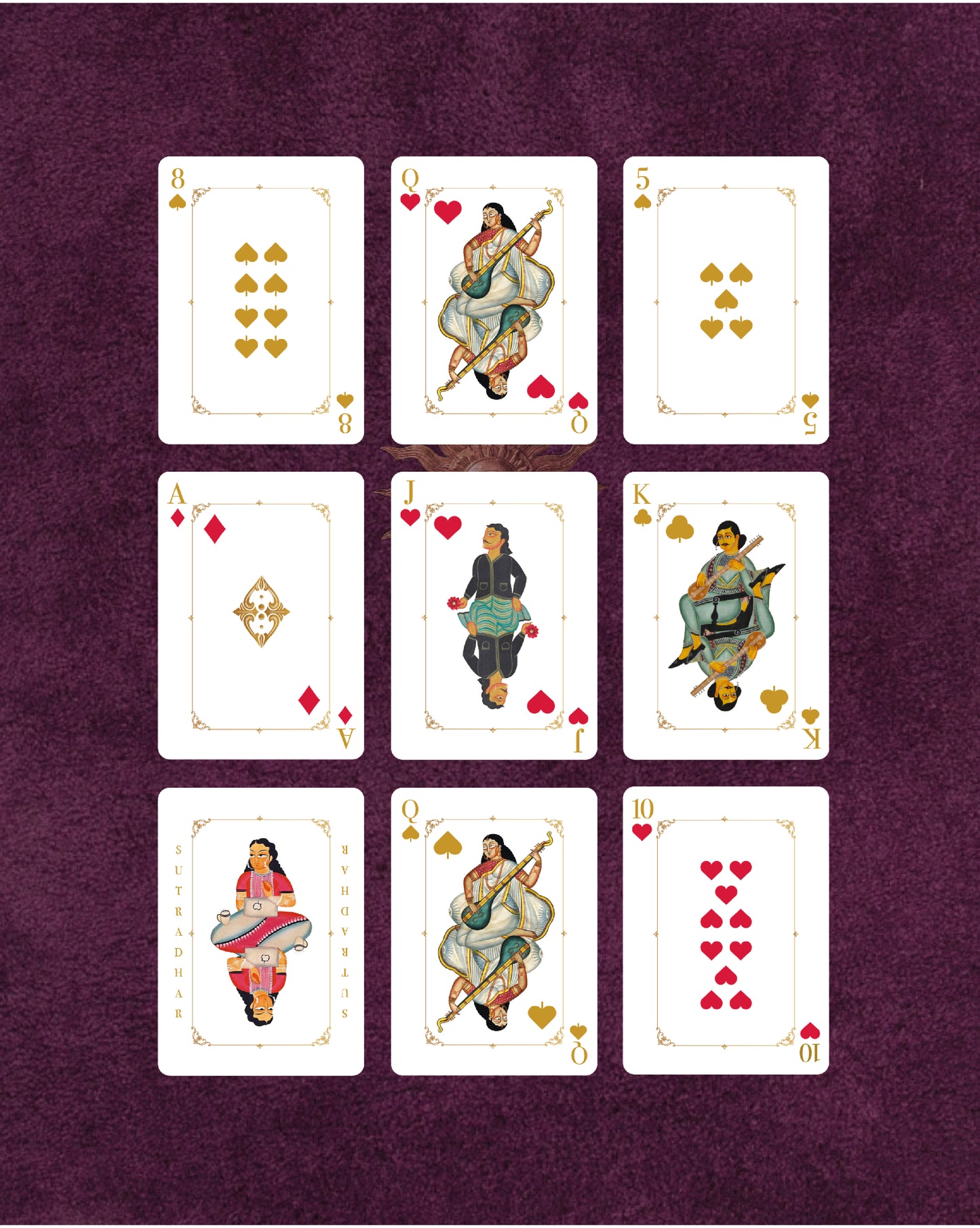 Kalighat Art Playing Cards | Collectible Indian Art Deck | PRE-ORDER