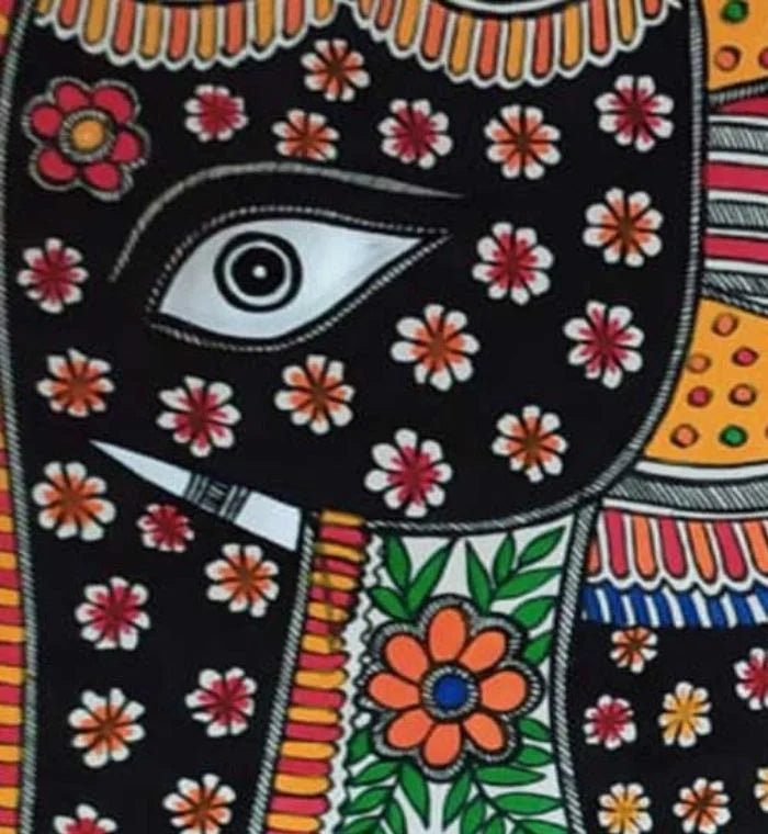 ‘Gajendra’ Madhubani Painting
