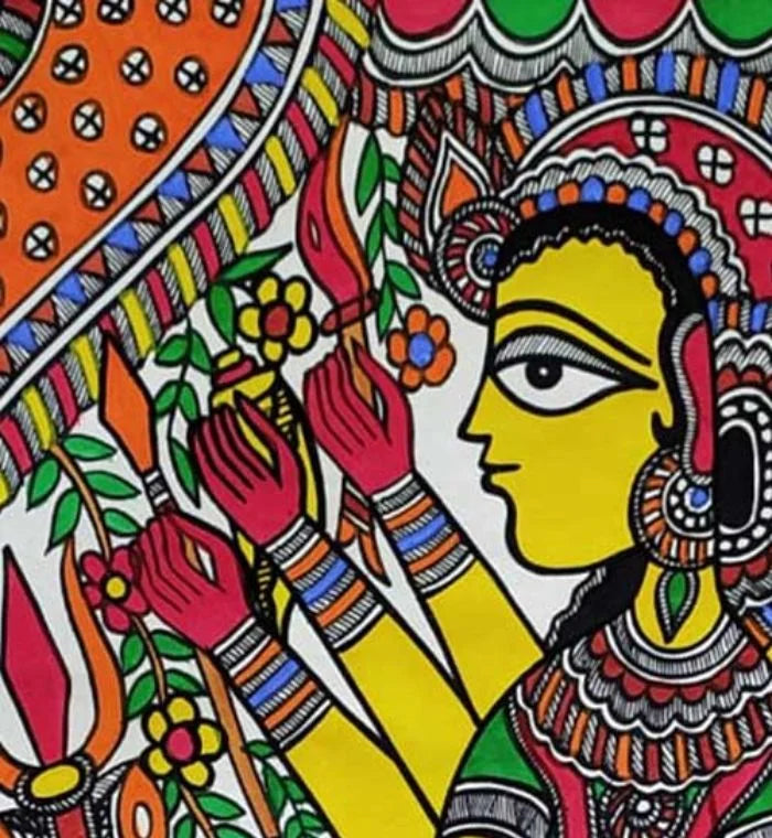 ‘Durga Devi’ Madhubani Painting