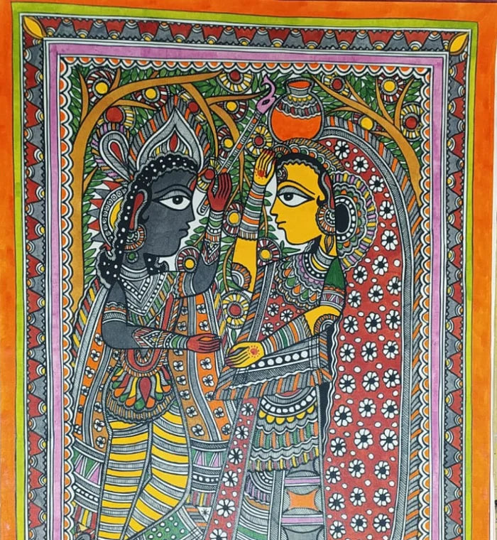 ‘Radha Mohan’ Madhubani Painting