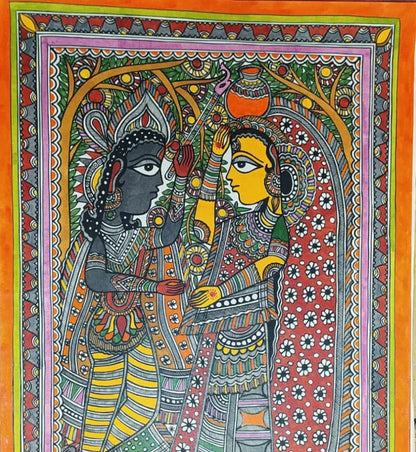‘Radha Mohan’ Madhubani Painting