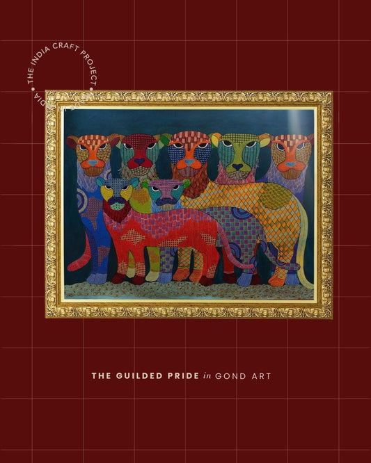 Gilded  Pride | Gond Art Painting