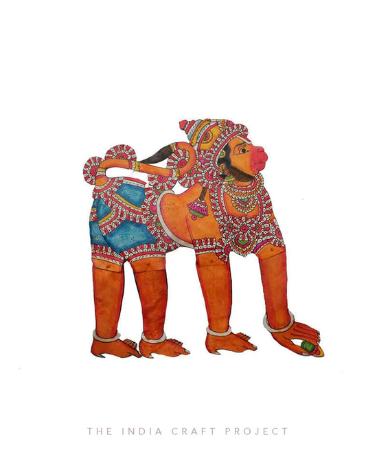 ‘Hanumanta’ Hand Painted Tholu Puppet