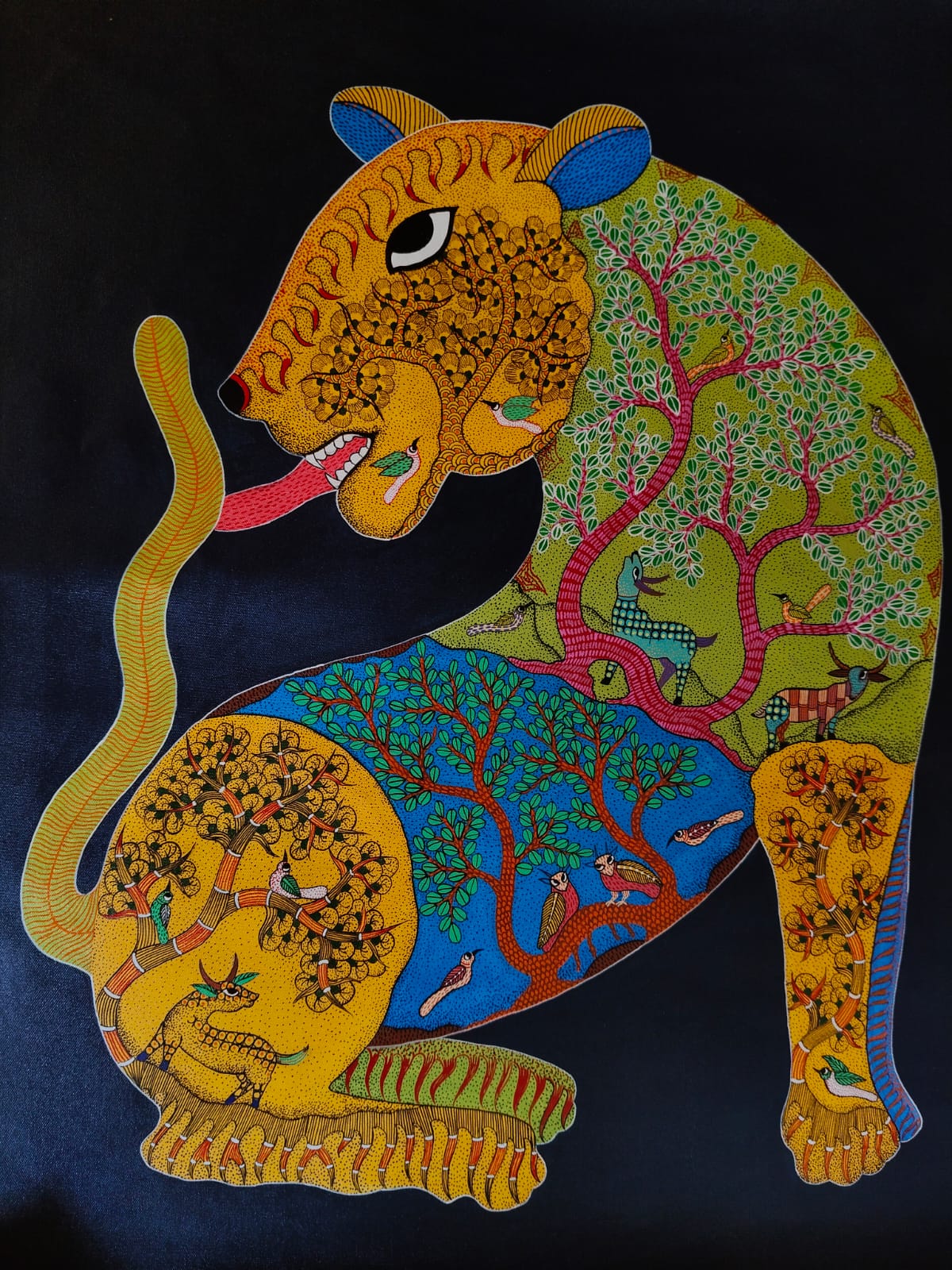 Perseverence | Gond Art Painting
