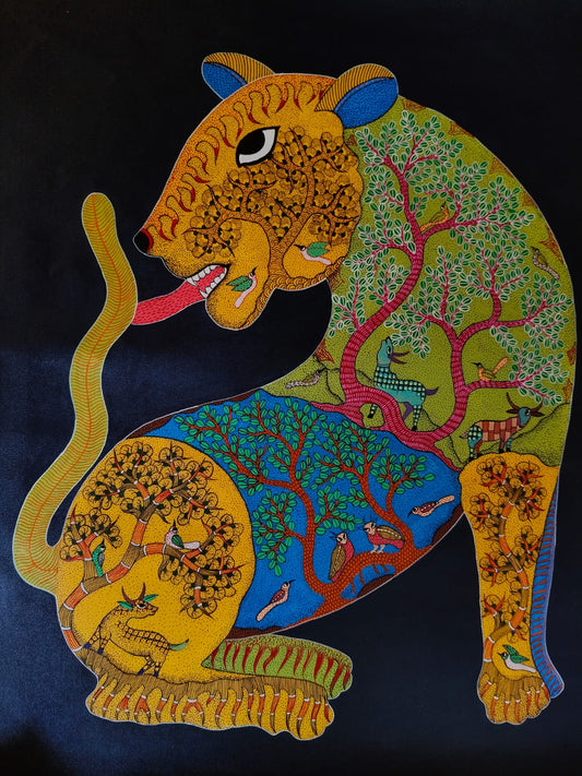 Perseverence | Gond Art Painting