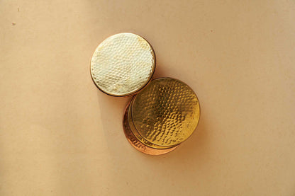 'Chamak' Copper and Brass Coasters (Set of 4)