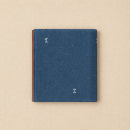 Arth Keepsake Folio | Leather & (Indigo) Kala Cotton in Natural Dye