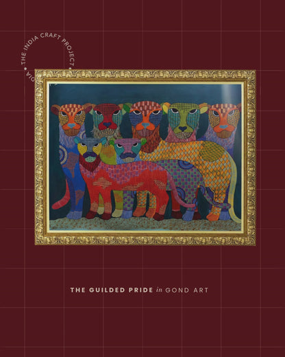 Gilded  Pride | Gond Art Painting