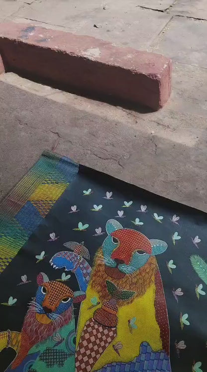 Eternal Kinship | Gond Art Painting