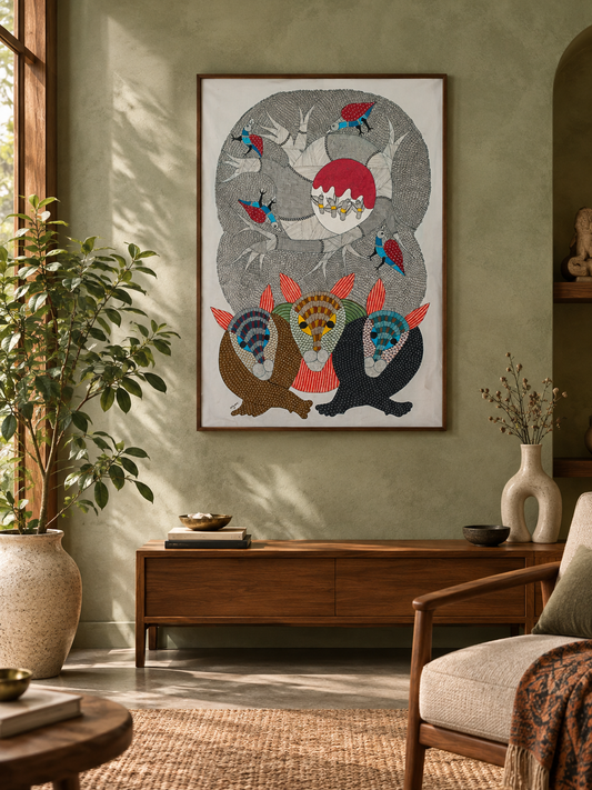 Animal Gond Painting | Gond Art