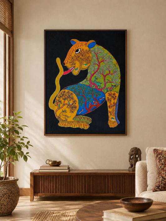 Perseverence | Gond Art Painting