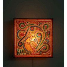 'Mayur' Hand Painted Tholu Wall Lamp