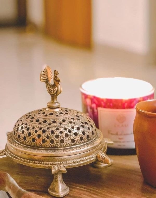 'Samudra Manthan' Dhoop Dhani Gift Box | Brass Naquashi